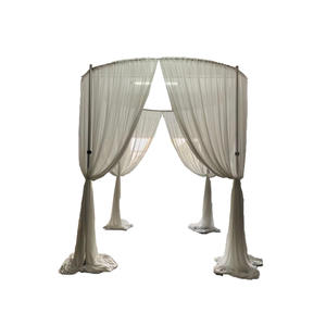 Toile de fond d'événement personnalisable portable de qualité supérieure Fournitures de fête Kits de <span class=keywords><strong>tuyaux</strong></span> et de draperies pour location et occasions spéciales - Product Image 4