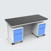 Meuble de laboratoire tout acier établi Trespa Comptoir résistant aux produits chimiques pour la rénovation universitaire Atelier de laboratoire Décoration