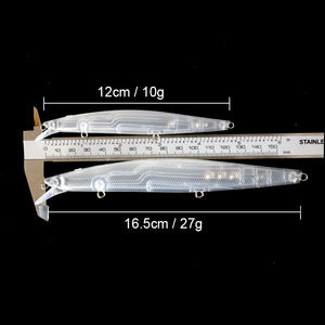 Leurre artificiel dur Howell OEM non peint <span class=keywords><strong>Jerkbait</strong></span> Minnow Kanata <span class=keywords><strong>120</strong></span> mm et 160 mm en ABS pour la pêche en rivière, en lac et en ruisseau - Product Image 2