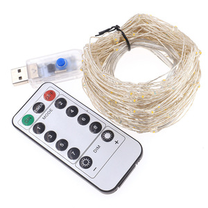 1/2/3/4/5/10/20M 100Leds Fairy <strong>Lights</strong> AA <strong>Battery</strong> USB Powered Silver Led Copper Wire <strong>String</strong> <strong>Light</strong> Decorative Fairy <strong>Lights</strong> - Product Image 5