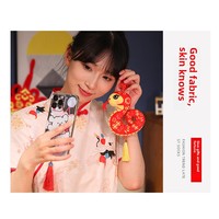 Nafu année serpent festif Style chinois nouvel an papier découpé pendentif en peluche événement cadeau porte-clés en peluche en gros