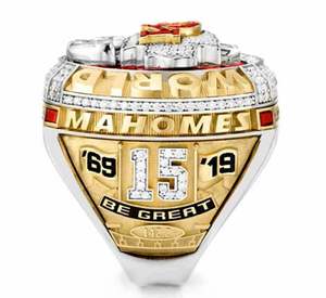 Anillos Oficiales del Campeonato de la <span class=keywords><strong>NFL</strong></span> 2019 2020 de los Kansas City Chiefs, Dijes Deportivos de la <span class=keywords><strong>NFL</strong></span> para Anillos - Product Image 3