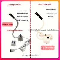 Lampe pour machine à coudre, infrarouge spécial, luminosité réglable, épaisseur, aimant, lumière rouge, ligne croisée, positionnement laser, léger