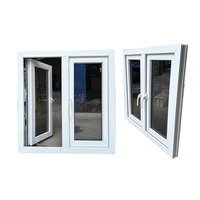 Fenêtre à battants en PVC/UPVC au design moderne, type rideau suspendu, moustiquaire magnétique, ouverture horizontale, à bascule, pour applications scolaires