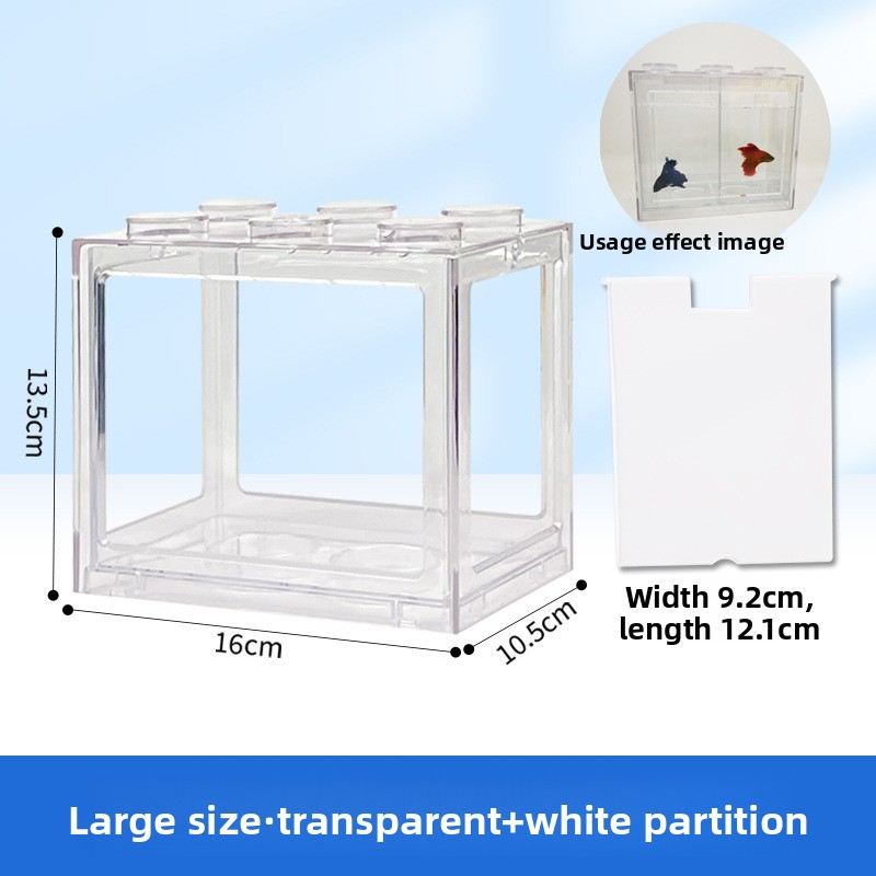 Large size transparent white partition