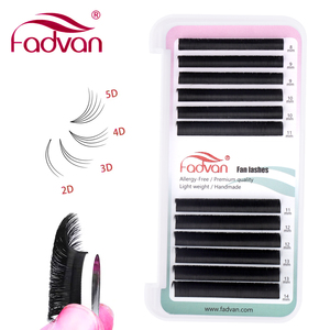 Fácil ventilador de fábrica de alta calidad Etiqueta Privada fácil ventilador Corea Pbt Volumen de seda pronto florece 1 segundo de extensiones de pestañas florecientes - Product Image 4