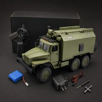 Camion RC de qualité hobby 6x6, camion-benne 2,4 GHz LED 40 min ABS+Métal Prêt à l'emploi Intérieur-Extérieur Fonction Suivez-moi Chargeur inclus