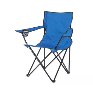 Chaise pliable écologique pour le camping, la randonnée et la pêche avec structure en fer et tissu Oxford pour la plage, le jardin, les loisirs en plein air 48x48x80cm - Product Image 6