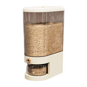 Nuevo Dispensador <span class=keywords><strong>de</strong></span> Arroz <span class=keywords><strong>de</strong></span> Plástico con Tapa Hermética y Taza Medidora para Almacenamiento <span class=keywords><strong>de</strong></span> Soja, Maíz, Cereales y Alimentos - Product Image 1