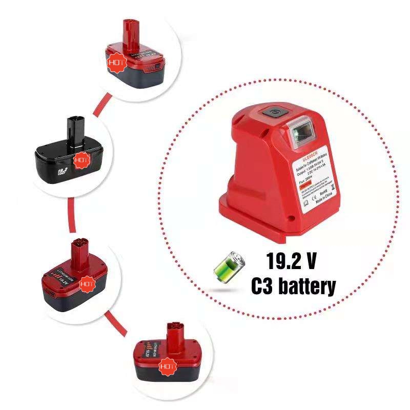 Lampe de travail DEL sans fil fonctionnant sur batterie au lithium 18/21 V avec