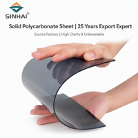 Plaque de polycarbonate solide transparente Rollo Policarbonato 2 mm 3 mm pour la construction de toitures continues et de serres