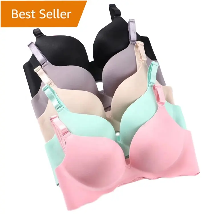 Dropship Bra Push Up Wanita Tanpa Kawat, Bra Pengangkat Seksi Lingerie Seksi Tanpa Kawat Harga Rendah