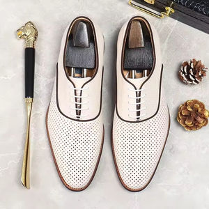 Zapatos de Vestir Formales de Lujo Estilo Italiano para Hombre, de Cuero Genuino, Oxford Sin Cordones, Hechos a Mano y Bordados - Product Image 6