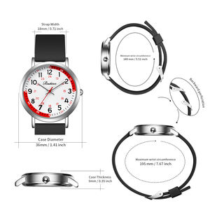 BOSHIYA orologio da infermiera digitale <span class=keywords><strong>24</strong></span> <span class=keywords><strong>ore</strong></span> per uomo <span class=keywords><strong>donna</strong></span> alla moda 36mm quarzo impermeabile facile da leggere per studenti professionisti medici - Product Image 6