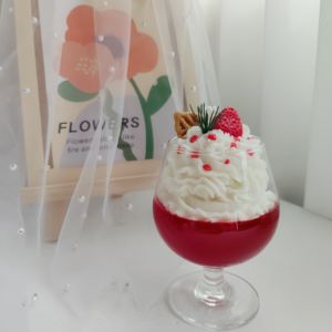 Vela Perfumada en Copa de Vino Tinto Crema para Recuerdo de <span class=keywords><strong>Amor</strong></span> <span class=keywords><strong>Eterno</strong></span>, Regalo de Cumpleaños, Decoración Romántica para Cena a la Luz de las Velas - Product Image 5