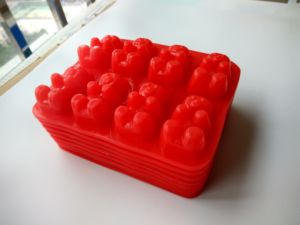 Dubai 3D trái tim sô cô la Gummy <span class=keywords><strong>Bear</strong></span> Silicone thanh khuôn - Product Image 2