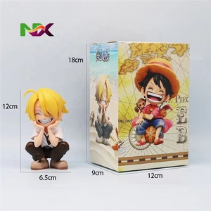 Figurine <span class=keywords><strong>One</strong></span> <span class=keywords><strong>Piece</strong></span> en position assise, version Q, Luffy <span class=keywords><strong>Zoro</strong></span> Sanzi, décoration de voiture - Product Image 2