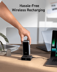 Base de charge <span class=keywords><strong>Anker</strong></span> 100W pour la batterie externe <span class=keywords><strong>Anker</strong></span> Prime, chargeur de bureau rapide à connecteur magnétique Pogo Pin, station d'accueil GaN à 3 ports - Product Image 3