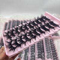 Meilleurs cils en soie Logo personnalisé Marque privée Faux cils en vison 15mm-25mm Cils synthétiques Outil de maquillage de style naturel