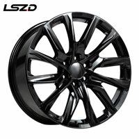 Jantes de luxe multi-rayons noires brillantes LSZD 22 24 26 pouces 6x139.7 pour SUV et pick-up