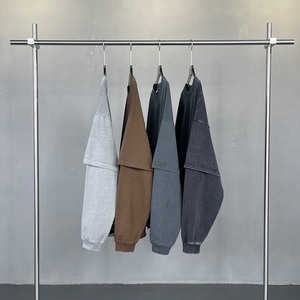 เสื้อยืดคอกลมสองชั้น แขนยาว รุ่น QD2160 เสื้อยืดโอเวอร์ไซส์ แขนยาวสองชั้น - Product Image 6