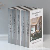 Livre factice de style nordique pour décoration d'étagère, modèle de simulation pour meuble TV de salon, livre de simulation, carnet