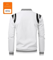 Veste en cuir PU imperméable coupe-vent à col montant pour homme, style décontracté et ample, automne, style moto et motard