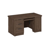 GENOVA Table de bureau de luxe Nouveau mobilier moderne pour bureau à domicile Bureau du personnel avec fonction extensible Bureau d'ordinateur MFC en bois