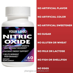 Label pribadi pra olahraga L Arginine, dan L Citrulline terbaik nitrit oksida suplemen terbaik kapsul oksida nitrat - Product Image 4