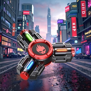 Spinner manuel de haute technologie en métal noir, unisexe, à spirale haute, artefact de décompression, gyroscope de doigt, jouet de puzzle EDC pour hommes et garçons - Product Image 1