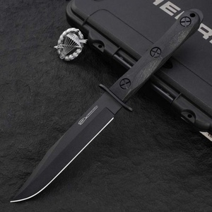 Couteau Bowie à pointe droite KB EK MODEL 5 EK45 pour le camping en plein air, acier inoxydable, manche en fibre de verre, épaisseur 4 mm, DIY OEM 20 cm - Product Image 1