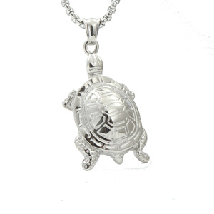 Yunnique – collier avec pendentif tortue en argent tibétain, bijoux unisexes à la mode, cadeau - Product Image 1