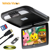 Usine ISO 10.1 pouces DC12V DVD moniteur monté sur le toit moniteur de télévision rabattable pour autocar de Bus de tournée RV