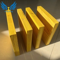 Panneau de contreplaqué jaune 3 plis haute résistance, réutilisable et durable pour coffrage de bois