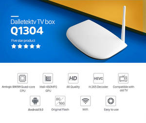 Leadcool Android 9.0 Q1304 Set Top Box S905W Quad Core Smart TV Box 1GB RAM 8GB ROM WIFI 2.4G USB2.0 HDR10+ Image - Product Image 4