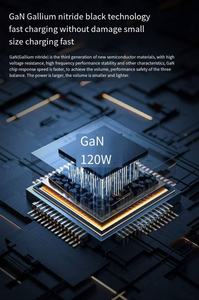 GAN adaptateur de voyage universel gan chargeur ordinateur portable accessoires rétractables plaques d'or électrique portable ev 124v sam sung chargeur - Product Image 6