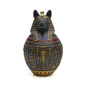 تمثال جديد رائج للحيوانات الأليفة على الطراز المصري، مصنوع من الراتنج، لتزيين المنزل، تمثال إله أنوبيس للقطط والكلاب - Product Image 2