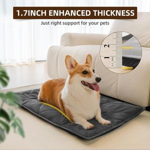 Almohadilla Reversible para caja de perro mascota de alta calidad, alfombrilla suave para cama con autocalentamiento, tela de felpa con estampado de animales, funda de asiento de coche para uso en verano - Product Image 3