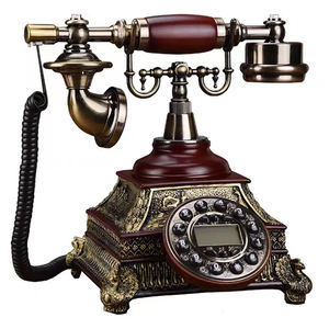 Téléphone sans fil de <span class=keywords><strong>style</strong></span> bureau vintage pour la <span class=keywords><strong>maison</strong></span>, en bois, à vendre, <span class=keywords><strong>style</strong></span> européen, décoration, téléphone à brancher - Product Image 3