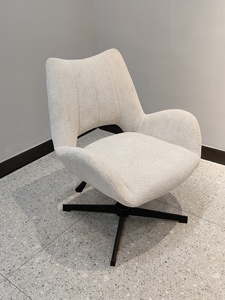 Tabourets <span class=keywords><strong>de</strong></span> <span class=keywords><strong>bar</strong></span> modernes en tissu blanc riz avec dossier, pivotants et réglables en hauteur, chaises <span class=keywords><strong>de</strong></span> <span class=keywords><strong>bar</strong></span> <span class=keywords><strong>de</strong></span> luxe pour cuisine et salle à manger (vente en gros) - Product Image 3