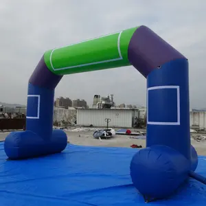 आउटडोर घटना inflatable प्रवेश द्वार शुरू/खत्म दौड़ कट्टर के साथ अनुकूलित बैनर