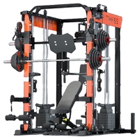 Smith Machine Squat Power Rack, équipement d'entraînement de force multifonctionnel pour la maison, banc de musculation, entraîneur complet du corps, utilisation à domicile
