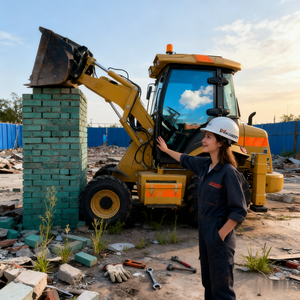 Construction <b>Machinery</b> 2.5 ton Backhoe Loader China Wheel Mini Excavator Backhoe Loader For Sale - Product Image 5