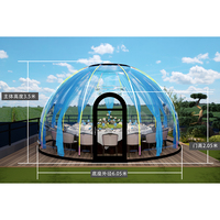 Maison à bulles Maison en forme de dôme Hôtel Tente Maison géodésique préfabriquée Maison en dôme extérieur