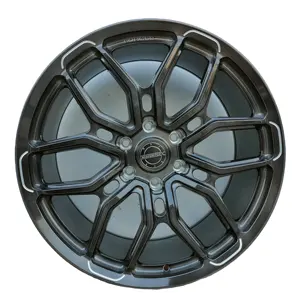 Roda Aloi aluminium tempa kustom, 20 21 22 23 inci 5*130 hitam terang untuk toyota GT 86 SUPRA C-HR sienna camry wheel