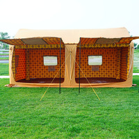Tente de camping gonflable en tissu Oxford 600D, tente à colonnes en PVC, tente d'hébergement de camping en plein air avec doublure intérieure