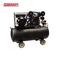 Compresseur d'air horizontal à piston alternatif portable WINCRAFT HAC3060 2,2 kW 3 CV à faible niveau sonore, réservoir de 60 L, 115 psi, 239 L/min, 3400