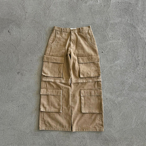 <span class=keywords><strong>Pantaloni</strong></span> da <span class=keywords><strong>uomo</strong></span> in tela di cotone con Logo personalizzato svasato con apertura a gamba carpentiere con 6 tasche <span class=keywords><strong>pantaloni</strong></span> Cargo da <span class=keywords><strong>uomo</strong></span> - Product Image 2