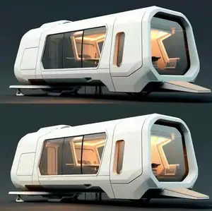 Casa prefabbricata capsula di spazio Hotel contenitore per dormire modulare casa mobile esterna piccola casa capsula