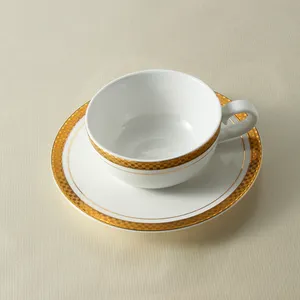 Trung Quốc Sản Xuất Ả Rập Gốm Tea Cup Set Vàng Vành Sứ Ả Rập Thổ Nhĩ Kỳ Cốc Cà Phê